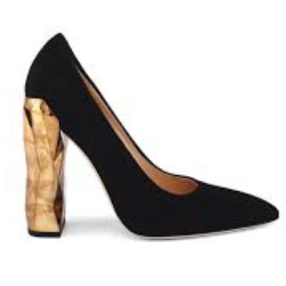 Darmaki CHANDA BLACK SUEDE LEATHER PUMPS